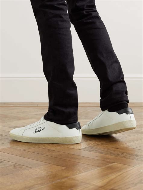 sneakers yves saint laurent uomo|saint laurent court classic sneakers.